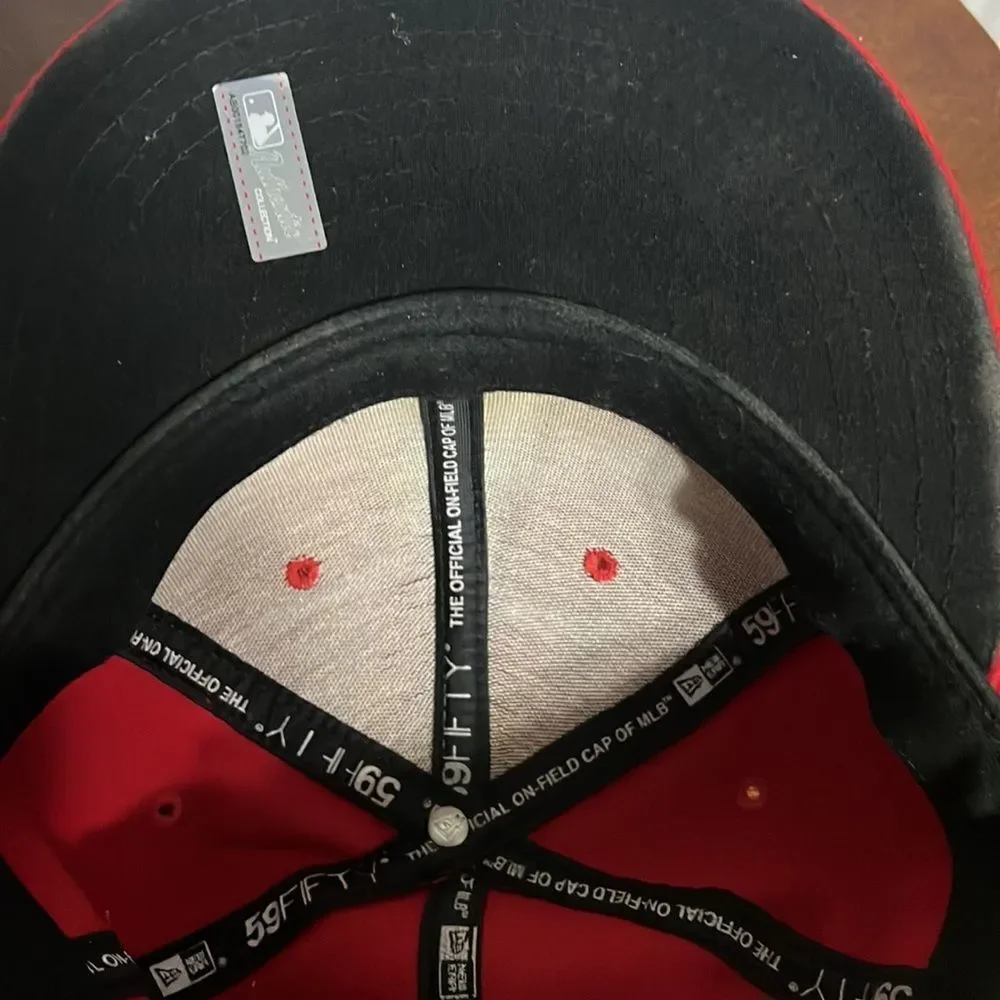 🔥⚾️ Los Angeles ANGELS New Era 59Fifty On Field Fitted Hat - Sz 7 1/4 - PERFECT